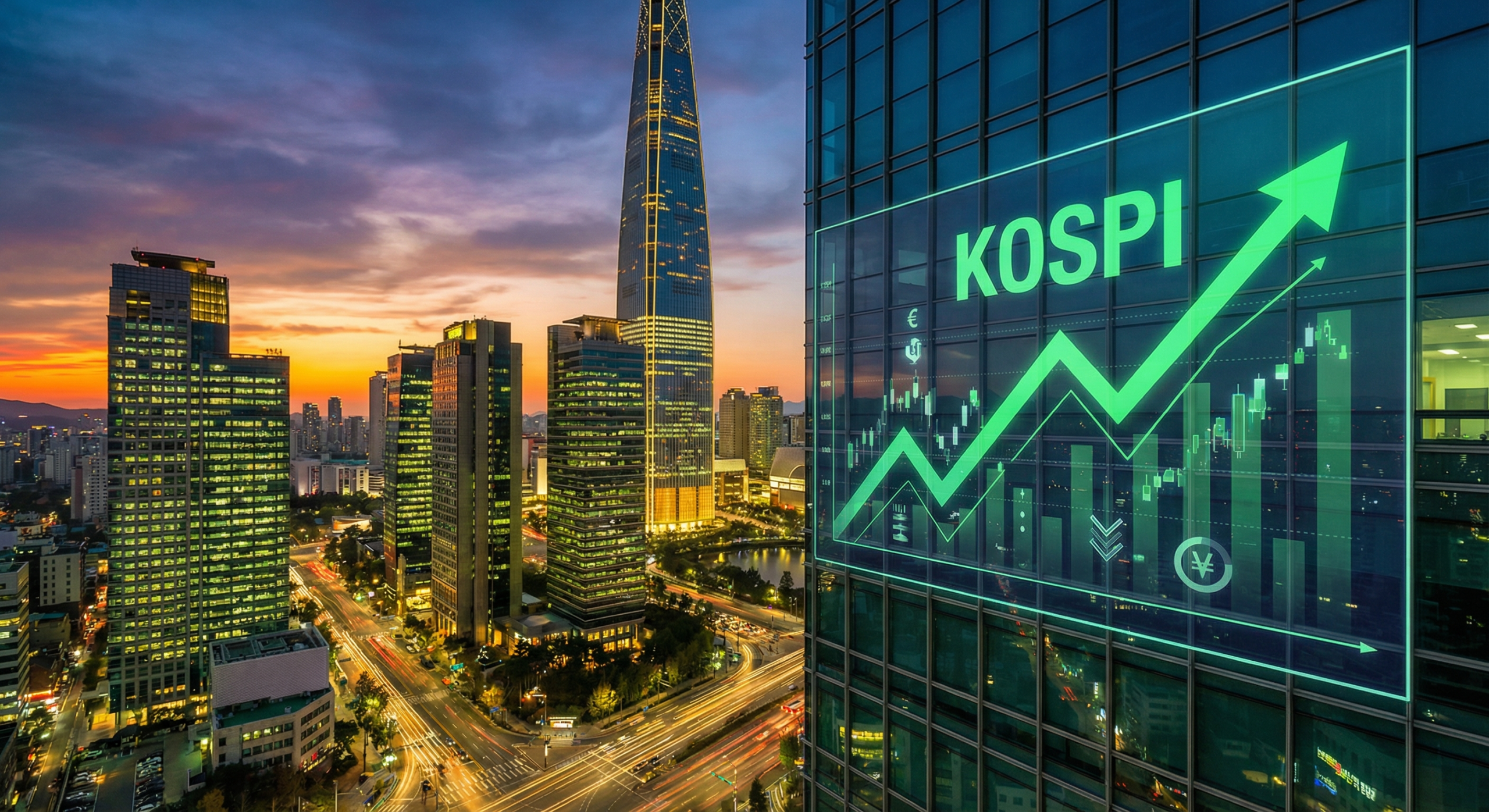 KOSPI record high tech rally KOSPI Korean market