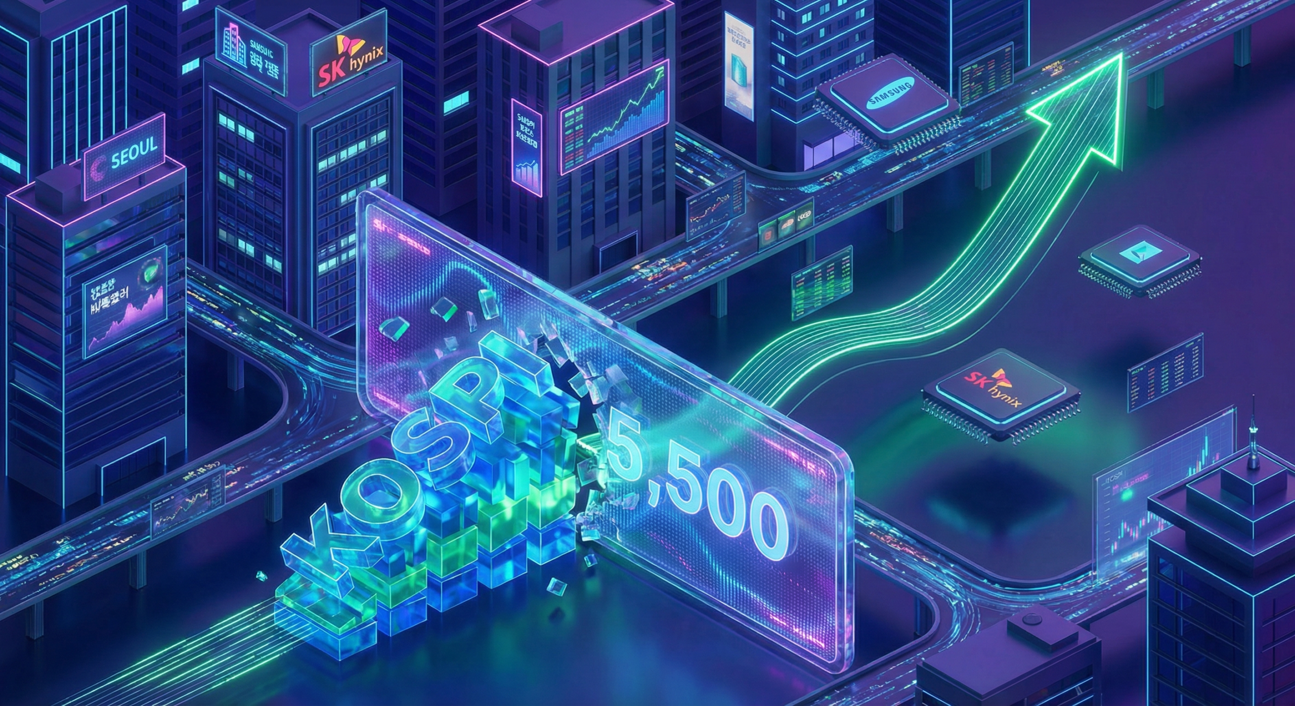 Semiconductor Surge Rally Korean stocks